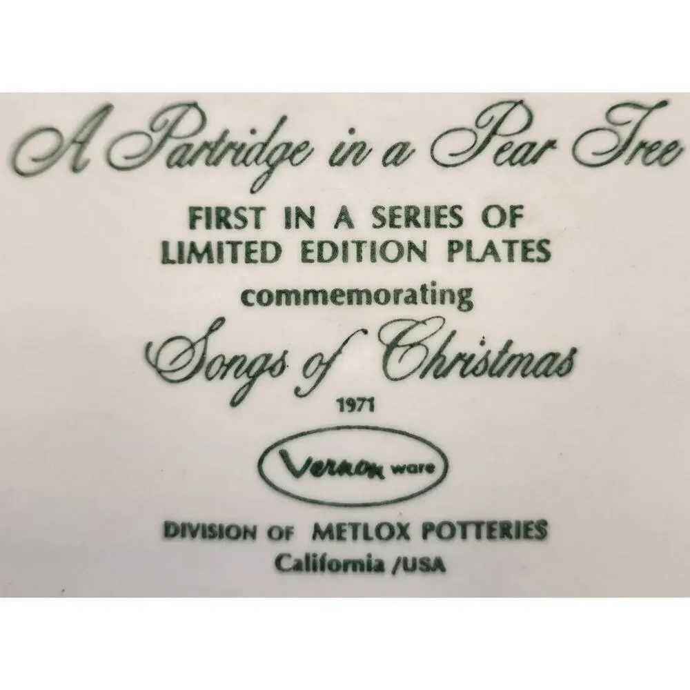Vernon Ware Metlox 1971Christ Plate 